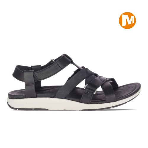 Merrell Kalari Shaw Strap Sandalen Damen Schwarz [DE-JWYQK]